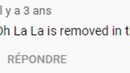 Un commentaire Youtube