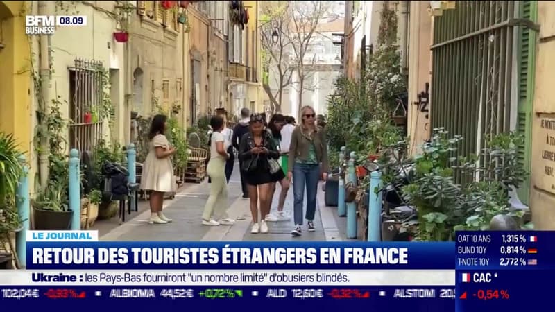 Retour des touristes étrangers en France