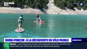 À la découverte du vélo paddle sur le lac de Serre-Ponçon