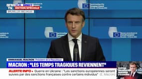 Emmanuel Macron sur les réfugiés ukrainiens: "La France prendra sa part"