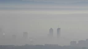 Nuage de pollution, sur la ville de Lyon, le 8 décembre 2016