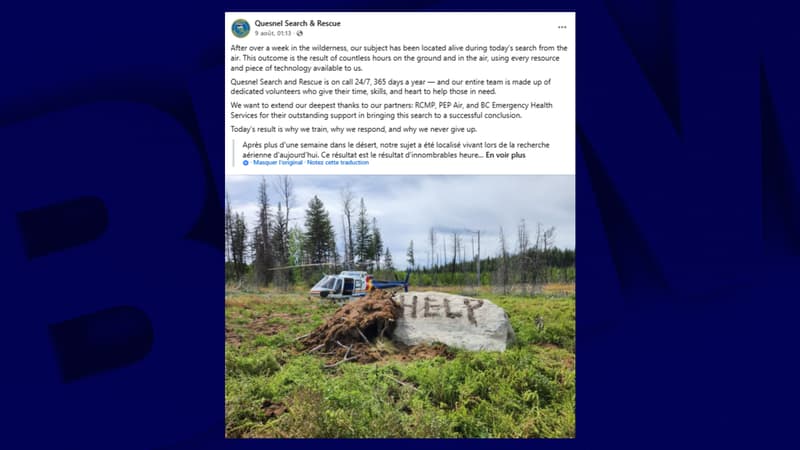 Il buvait l'eau sale d'un étang pour survivre: un Canadien retrouvé vivant plus d'une semaine après sa disparition en pleine nature