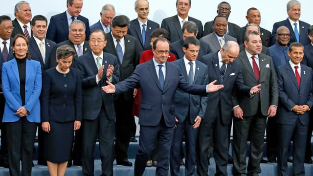 Une photo historique lundi à la Cop21, avec le président chinois, Xi Jinping, à la tête du premier pays pollueur.