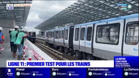 Premier essai sur le prolongement de la ligne 11 du métro à Rosny-sous-Bois