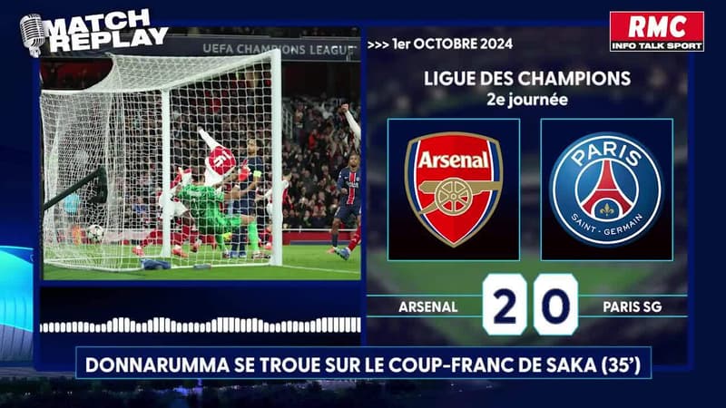 Arsenal 2-0 PSG : Paris tombe à Londres, les comms RMC de la rencontre