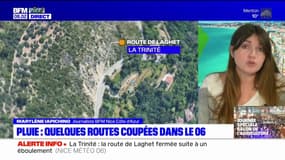 Alpes-Maritimes: plusieurs routes coupées en raison des fortes pluies