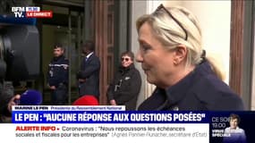 Marine Le Pen sur le coronavirus: "Rassurer oui, minimiser non"