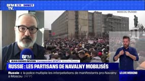 Plusieurs milliers de manifestants sont dans la rue à Moscou en soutien à l'opposant russe Alexeï Navalny 