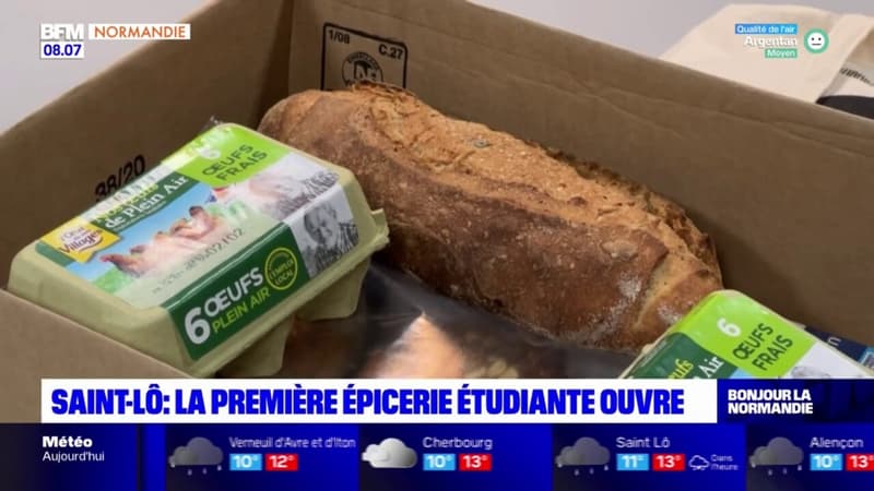 Saint-Lô: la première épicerie solidaire étudiante a ouvert ses portes