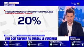 Le recours massif au télétravail le vendredi perturbe les transports en Île-de-France