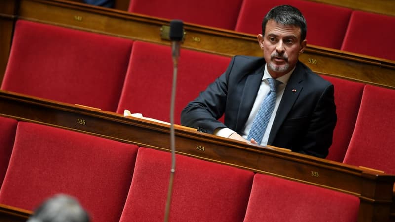 Manuel Valls le 3 octobre 2017 à l'Assemblée nationale.