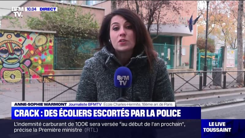 Paris: des enfants escortés par la police pour se rendre à l'école à cause des consommateurs de crack