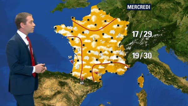 Prévisions météo du mercredi Prévisions météo du mercredi