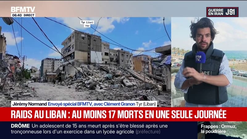 Au Liban, les frappes israéliennes ont fait au moins 17 morts ce jeudi