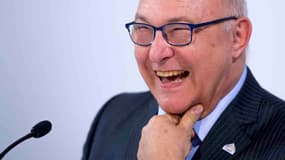 Michel Sapin lors du dernier G7 de Dresde