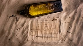 Cette bouteille jetée à la mer date de 1886