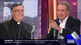 "Je cherche l'Esprit saint pour pouvoir répondre à vos questions difficiles": le sourire de Monseigneur Aupetit face à Jean-Jacques Bourdin