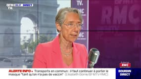 Elisabeth Borne considère qu'il faut continuer à porter le masque dans les transports en commun "tant qu'on n'a pas de vaccin"