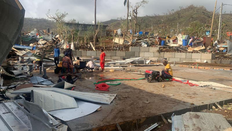 Les dégâts à Mayotte après le cyclone Chido