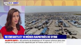 40 enfants et 14 mères retenus dans un camp en Syrie ont été rapatriés cette nuit