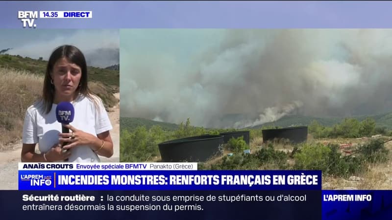 Incendies en Grèce: la France envoie des Canadair et des pompiers en renfort
