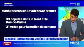 Motion de censure: comment ont voté les députés du Nord-Pas-de-Calais?