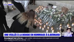 Enseignant tué à Arras: une veillée à la bougie en hommage à Dominique Bernard