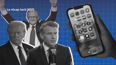 Le récapitulatif de ce qu'il s'est passé sur les réseaux sociaux en 2025. Sur l'image, Donald Trump, Emmanuel Macron et Anthony Albanese. 
