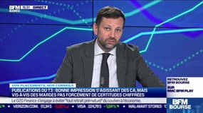 Guillaume Bayre (BFM Bourse) : Publications du T3, bonne impression s'agissant des CA, mais vis-à-vis des marges pas forcément de certitudes chiffrées - 14/10