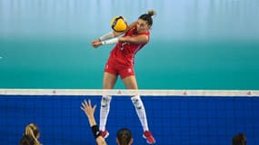 Amandine Giardino lors du match entre la France et la Turquie, le 20 août 2022.