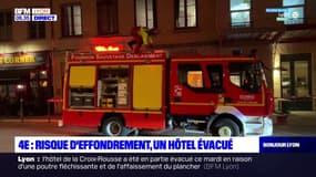 Lyon: un hôtel en partie évacué en raison d'un risque d'effondrement