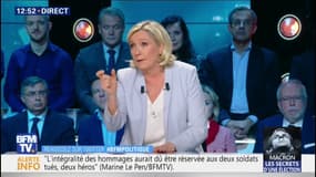 "Il n'a a aucun financement américain organisé par Steve Banon" affirme Marine Le Pen