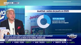 Courses de Noël: chez Joué Club, les clients "anticipent car ils veulent du confort d'achat et éviter la foule" selon le porte-parole du groupe Franck Mathais