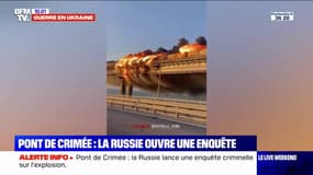 La Russie lance une enquête criminelle sur l'explosion du pont en Crimée