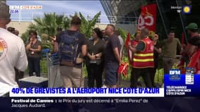 Nice: 40% de grévistes à l'aéroport ce dimanche