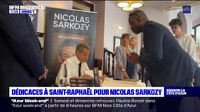 Saint-Raphaël: Nicolas Sarkozy en séance de dédicaces ce lundi