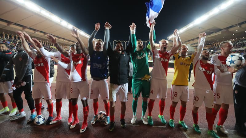La joie des Monégasques après la qualification face à Dortmund