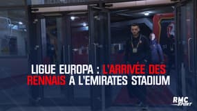 Ligue Europa : l'arrivée des Rennais à l'Emirates Stadium