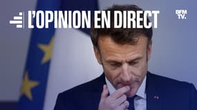 Emmanuel Macron le 16 mai 2023 à Saint-Cloud (Hauts-de-Seine)