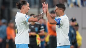 Luis Suarez et Darwin Nunez le 28 juin 2024