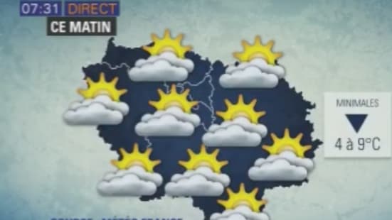 La météo de ce vendredi matin en Ile-de-France La météo de ce vendredi matin en Ile-de-France