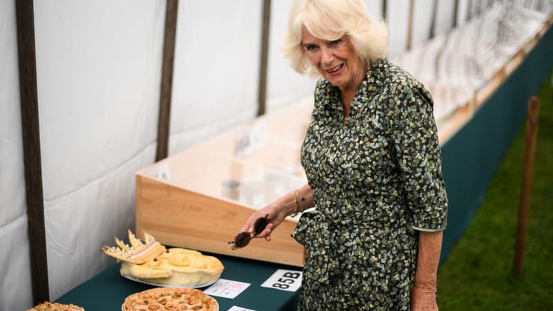 La reine Camilla au "Sandringham Flower Show", le 26 juillet 2023.