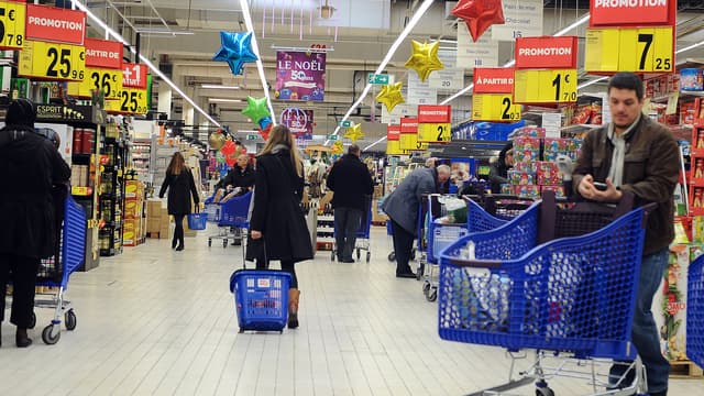 Un supermarché de Toulouse, en novembre 2013.