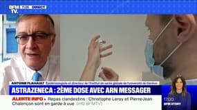 Selon l'épidémiologiste Antoine Flahault, injecter une deuxième dose à ARN messager "est la meilleure option" pour les moins de 55 ans ayant reçu AstraZeneca