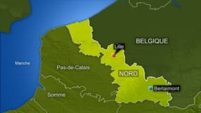 Un homme est mort noyé à Berlaimont (Nord), le 31 janvier 2021, pris dans les eaux de la Sambre en crue.