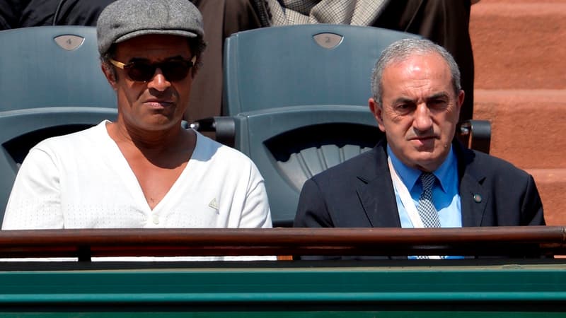 Yannick Noah (à gauche) et Jean Gachassin