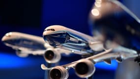 Maquette du nouveau Boeing 777x