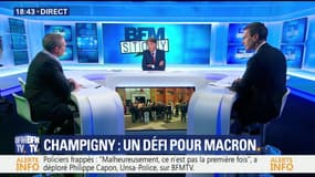 Policiers agressés à Champigny: un défi pour Emmanuel Macron