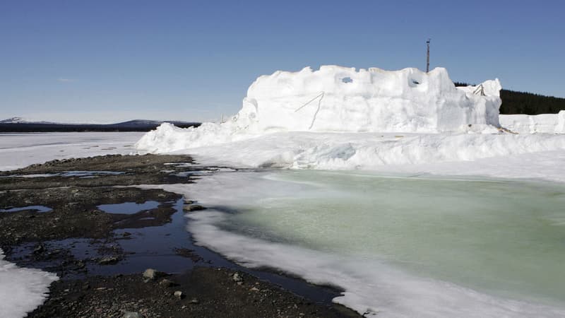 Jukkasjärvi, en Suède, à 200 km du cercle polaire