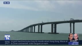 Le plus grand pont maritime du monde, inauguré en Chine, fait 55 km de long